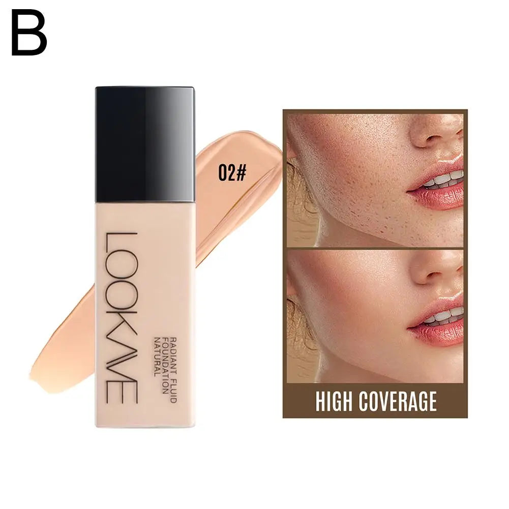 Liquid Foundation – Long Lasting Full Coverage Matte Cream CC Foundation, Natural Moisturizing Makeup Base & Concealer