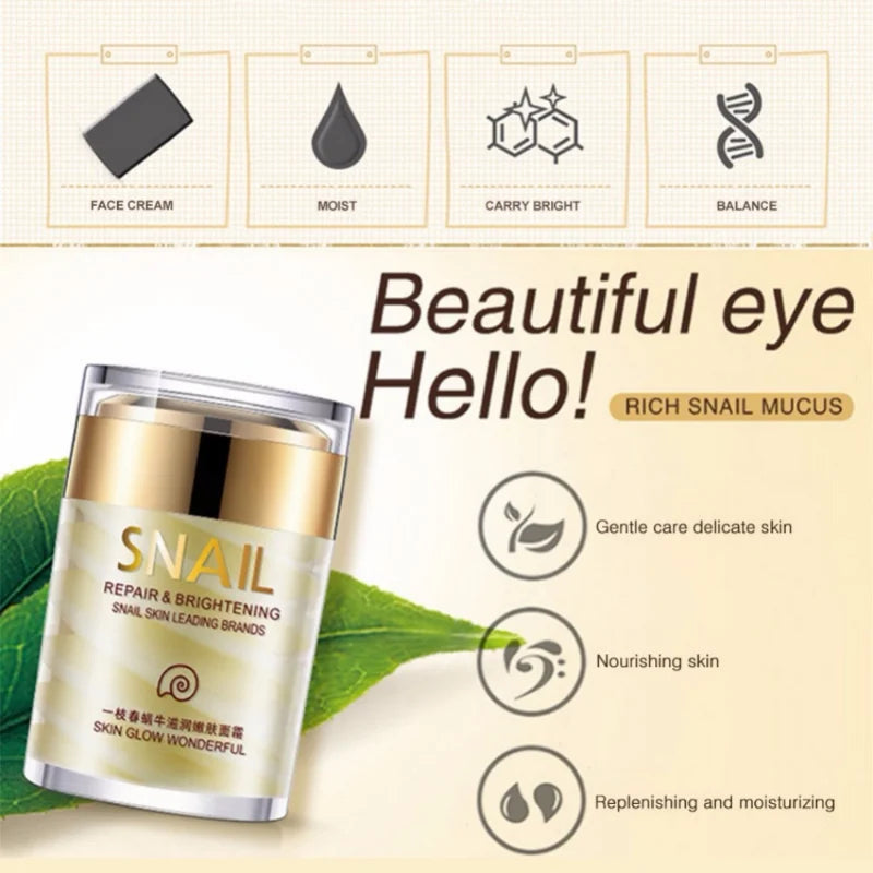 Snail Collagen Moisturizing Cream | Anti-Aging, Firming & Brightening Skincare