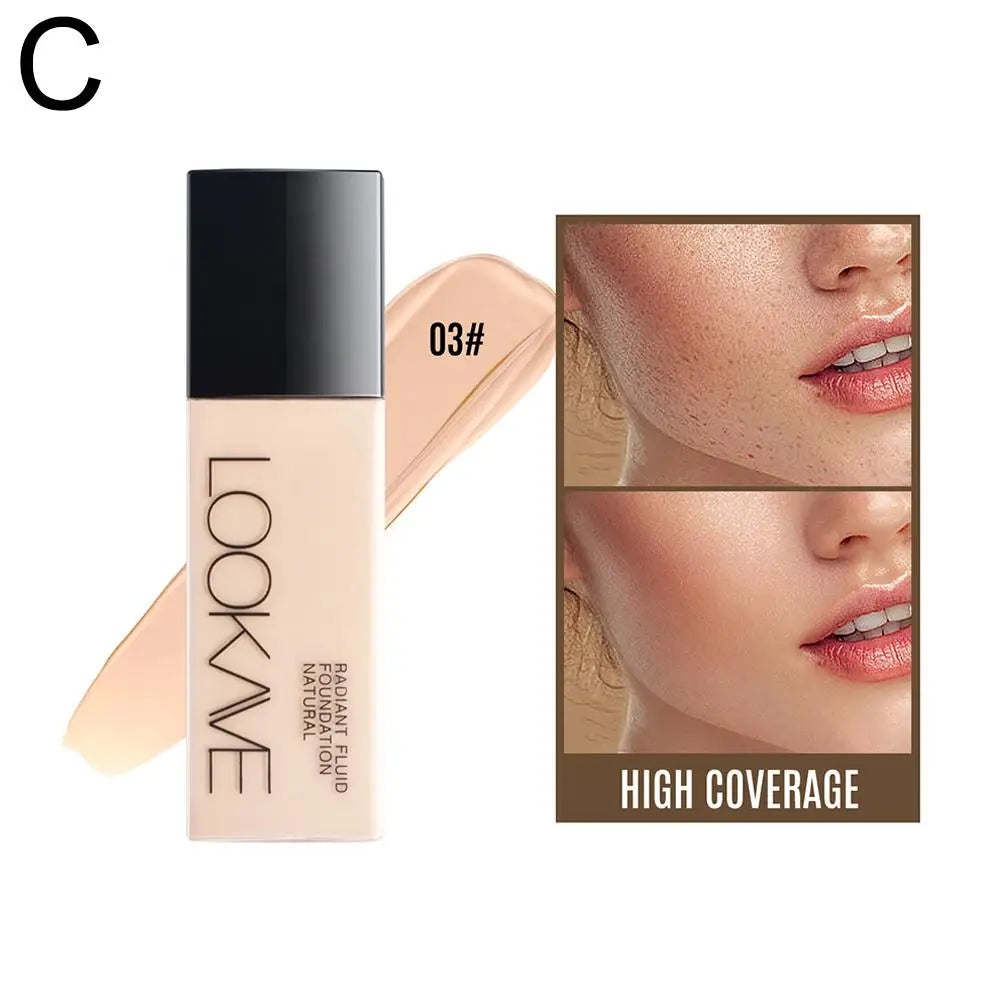 Liquid Foundation – Long Lasting Full Coverage Matte Cream CC Foundation, Natural Moisturizing Makeup Base & Concealer