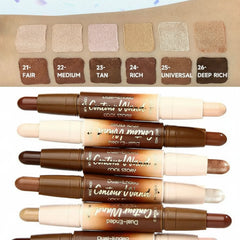 Set of Contour Wands with color swatches on a beige background