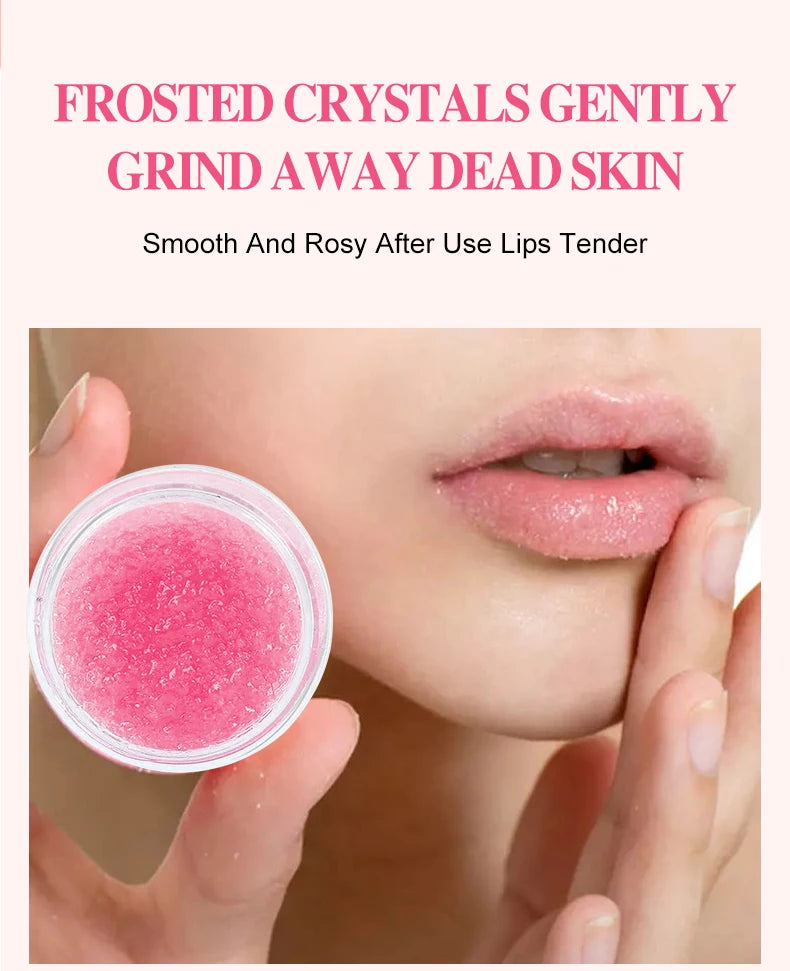 Lip Scrub for Soft Lips | Raspberry, Vanilla, Coconut & Watermelon Exfoliating Balm