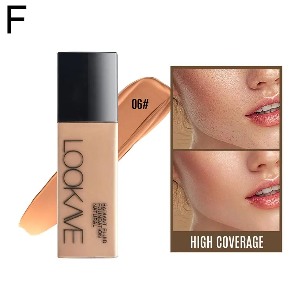 Liquid Foundation – Long Lasting Full Coverage Matte Cream CC Foundation, Natural Moisturizing Makeup Base & Concealer