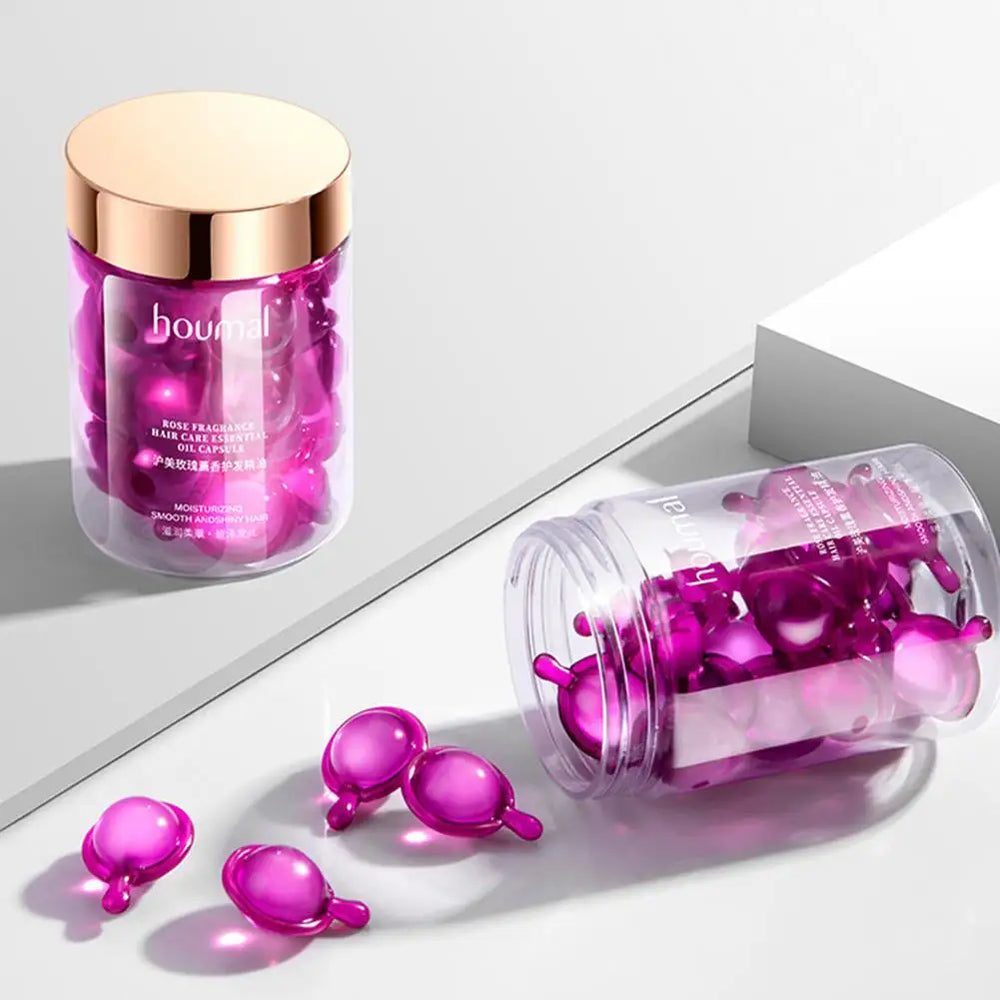 Pink cosmetic product with packaging on a white background