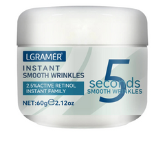 LGRAMÓR skincare product jar with text on a white background