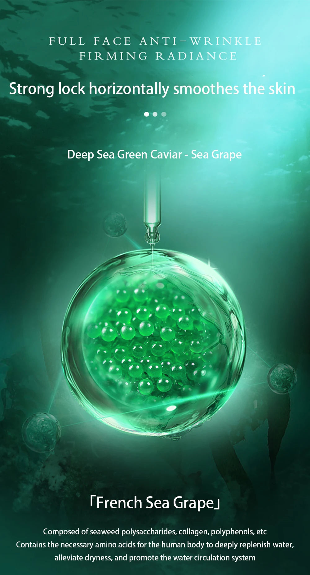 Korean Sea Grape Collagen Cream | Firming & Hydrating Facial Moisturizer