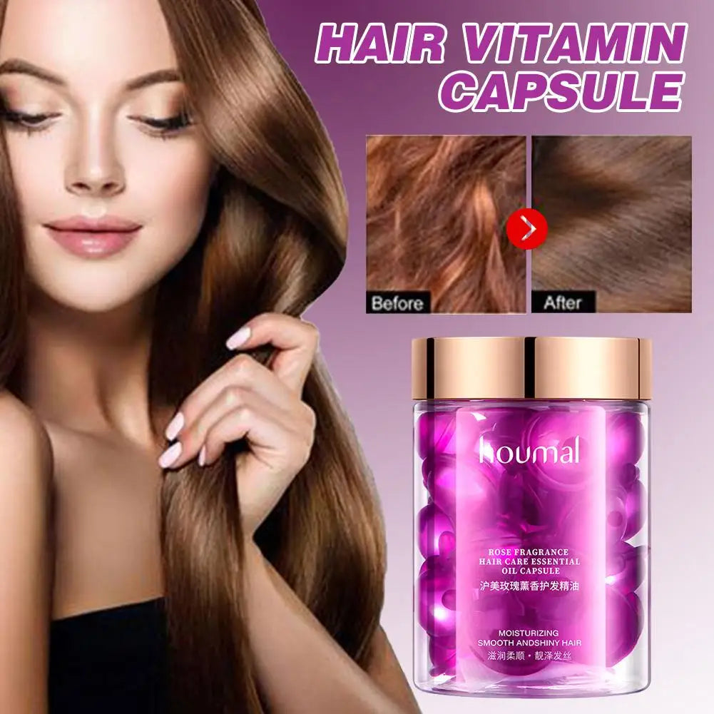Rose Essence Hair Serum | Anti-Frizz Leave-In Oil for Dry & Damaged Hair