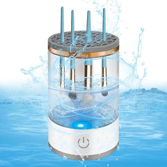 3 In 1 USB Plug Portable Electric Makeup Brush Cleaner with Rubber Makeup Machine For Deep Cleaning One Click Operation Suitable