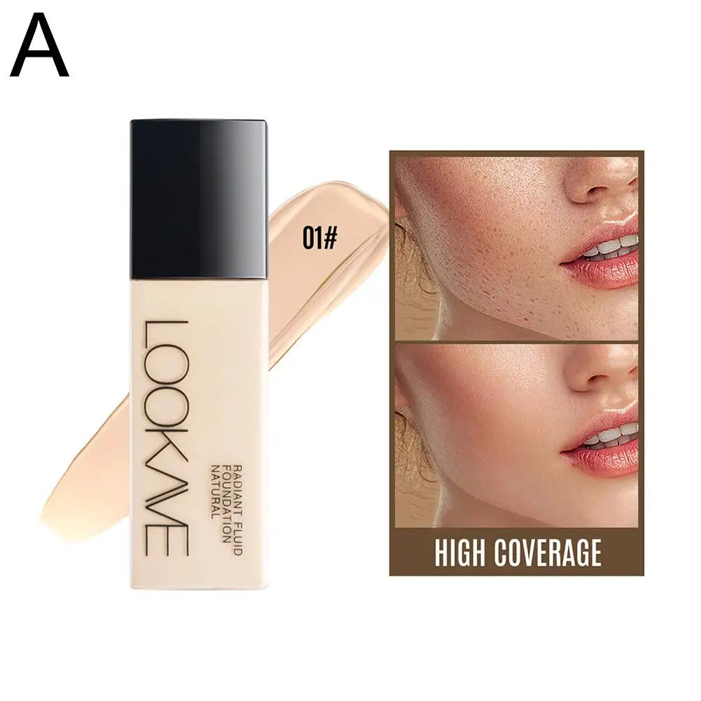 Liquid Foundation – Long Lasting Full Coverage Matte Cream CC Foundation, Natural Moisturizing Makeup Base & Concealer