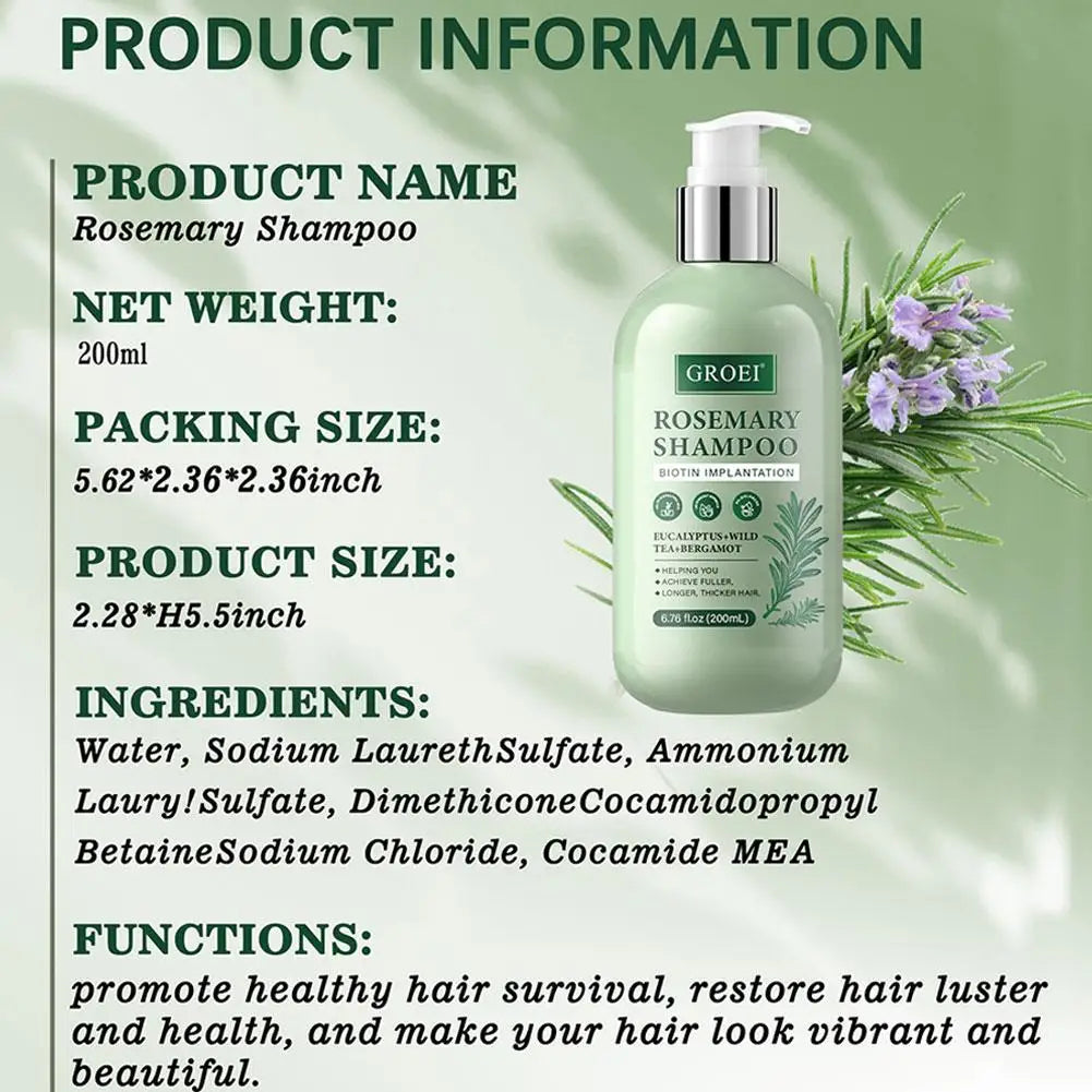 Rosemary Scalp Care Shampoo & Conditioner | Nutrient-Rich & Hydrating Formula