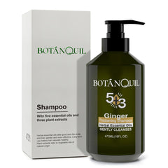 Botanquil shampoo bottle and box on a white background