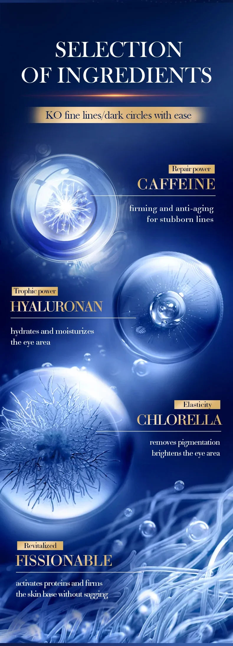 Caffeine Eye Cream – Anti Dark Circles & Eye Bags Remover, Firming and Moisturizing Eye Treatment